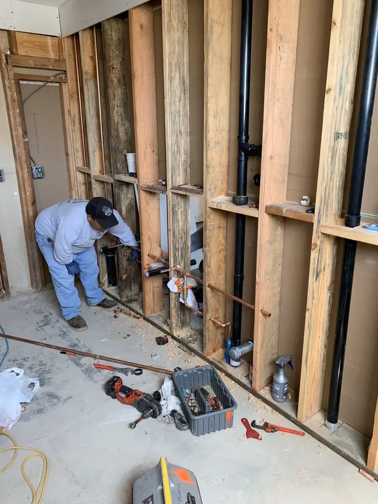 Commercial rough-in plumbing for Water Heater Replacement in Bustleton